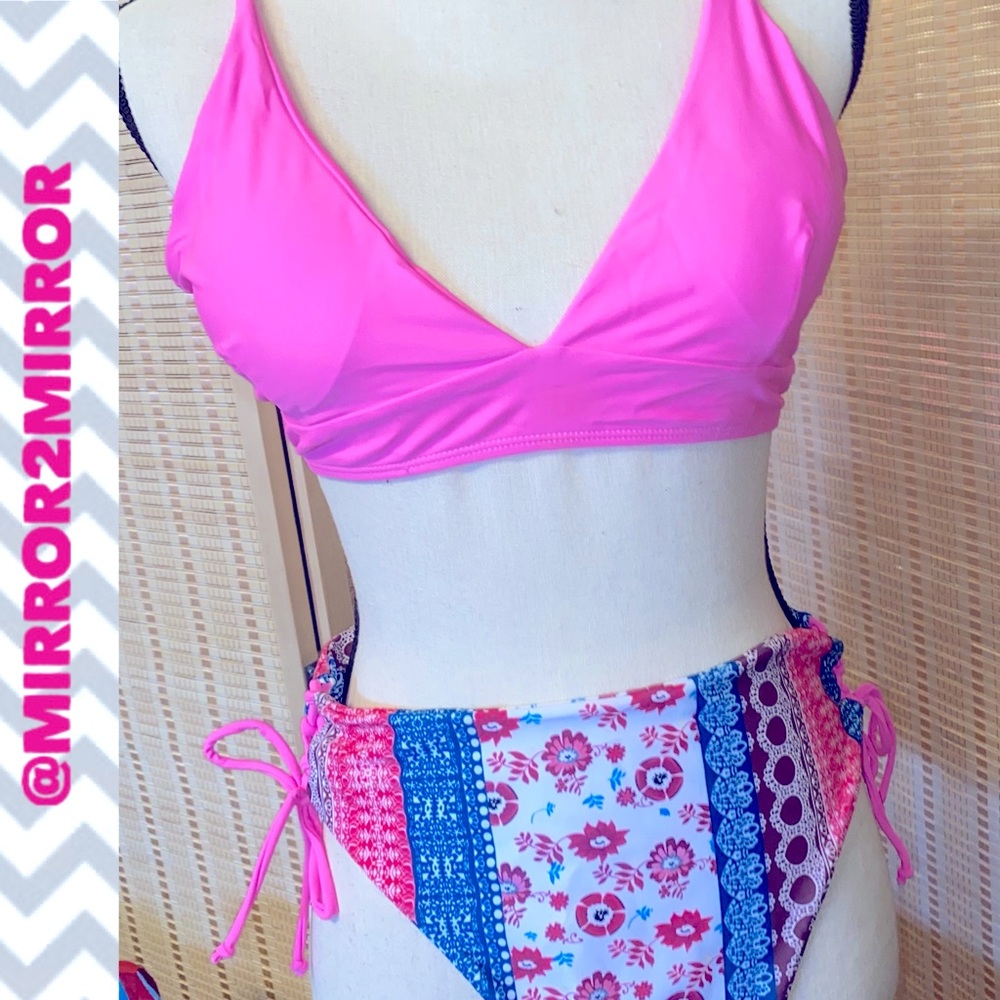 NWOT SHEIN Bikini top L bottom L
